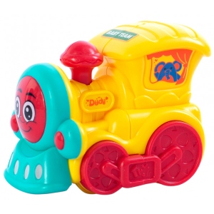 Інерційний ігровий транспорт для малюка Baby Team 8620 паровозик жовтий