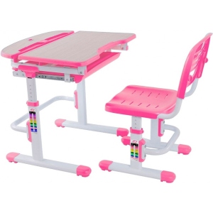 Комплект меблів шкільний 2 елементи FunDesk Sorriso Pink