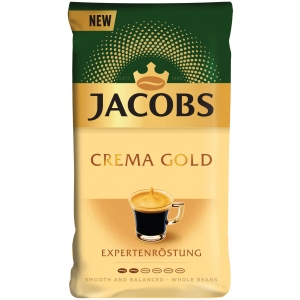 Кава в зернах Jacobs Crema Gold 1 кг фірмовий сайт