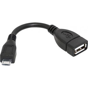 Кабель синхронізації даних Defender OTG microUSB (M) - USB(F) 0.08m (87300)