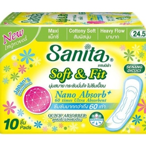 Прокладки гігієнічні Sanita Soft&Fit Maxi 10 шт. (8850461090285)