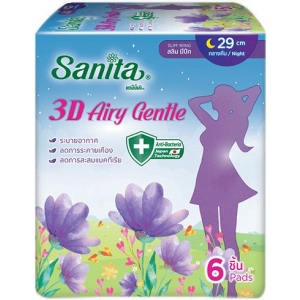 Прокладки гігієнічні Sanita 3D Airy Gentle Slim Wing 6 шт. (8850461090742)