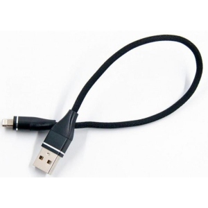 Кабель синхронізації даних DENGOS USB-Lightning 0.25m Black (NTK-L-SHRT-SET-BLACK) в Україні