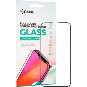 Захисне скло для смартфона Gelius Full Cover Ultra-Thin 0.25mm for iPhone 13/13 Pro Black (88704)