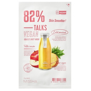 Маска для обличчя Missha Talk Vegan Squeeze Skin Smoother Тканевая 27 г (8809643533744)