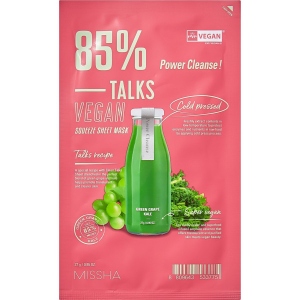 Маска для обличчя Missha тканевая Talk Vegan Squeeze Power Cleanse 27 г (8809643533775)
