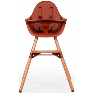 Стільчик для годування класичний Childhome Evolu 2 Natural/Rust (CHEVOCHRU)