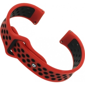 Ремінець для смарт-годинника BeCover Nike Style for Amazfit Stratos 1/2/2S/3/GTR 2/GTR 47mm/GTR Lite 47mm/Nexo/Pace Red-Black (705817)