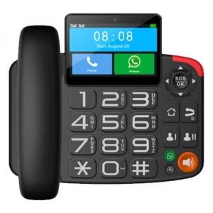 Телефон бездротовий Maxcom Comfort MM42D 4G Black