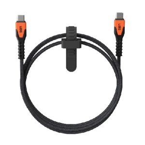 Кабель синхронізації даних UAG Type-C Rugged Kevlar Black/Orange 1.5m (9B4413114097)