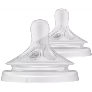 Малий потік соска дитяча силіконова Philips Avent Natural Природний потік, 0 міс+., 2 шт. (SCY962/02)