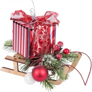 Композиція New Year YES! Fun Подарунок на санках d-25 см (904429)