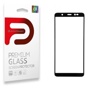 Захисне скло для смартфону Armorstandart Full Glue for Tecno Pop 4 (BС2) Black (ARM57586) купити в Києві