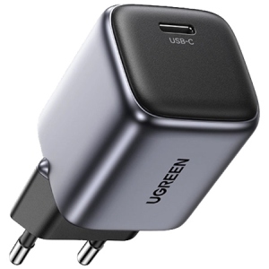 Мережевий зарядний пристрій UGREEN CD318 Nexode Mini 20W PD GaN Tech Blac kPD3.0 (PD2.0) QC4.0+QC4.0/QC3.0/QC2.0 (90664)