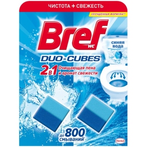 Туалетний блок Bref Дуо–Куб очистительные кубики 100 г