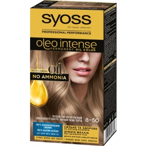 Фарба для волосся SYOSS Oleo Intense 8-50 Попелястий світло-русявий 115 мл (9000101626889)