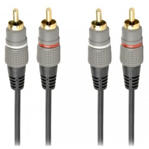 Кабель RCA Cablexpert 2RCA-2RCA 1.5m Black (CCAP-202-1.5M)