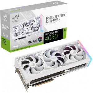 Відеокарта Asus GeForce RTX 4080 16GB GDDR6X GAMING OC (ROG-STRIX-RTX4080-O16G-WHITE)