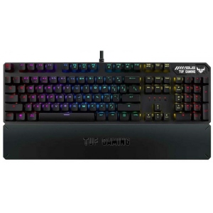 Клавіатура дротова ігрова Asus TUF Gaming K3 RGB 104key Kailh BN USB UA Black (90MP01Q1-BKMA00)