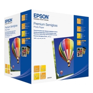 Фотопапір 10х15 Epson 100mmx150mm Premium Semiglossy Photo Paper, 500л.