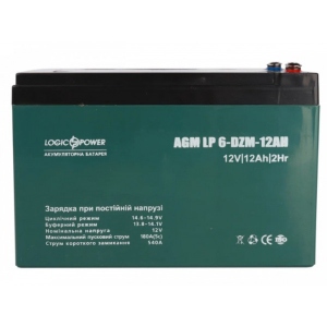Акумулятор для ДБЖ LogicPower LP 6-DZM-12 под болт М5 (9172)