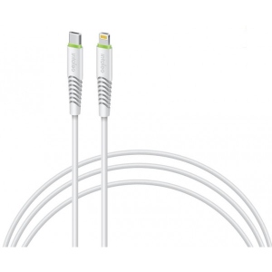 Кабель синхронізації даних Intaleo CBFLEXTL1 USB Type-C-Lightning 1.2m White (1283126504099)