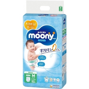 Одноразові підгузки-трусики Moony Розмір M (6-12 кг), 52 шт. (4903111152360)