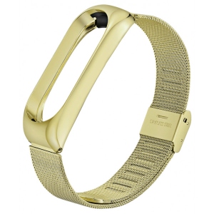 Ремінець для фітнес-браслету BeCover Metal for Xiaomi Mi Smart Band 5 Gold (705148)