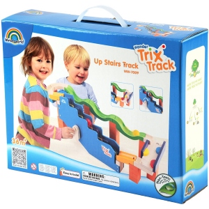 Дерев'яний конструктор для малюків Wonderworld Trix Track Сходи (WW-7009)