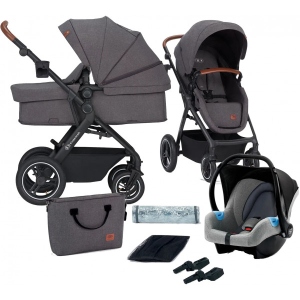 Коляска універсальна 3 в 1 Kinderkraft B-Tour Ash Gray (KSBTOU00DGR3000)