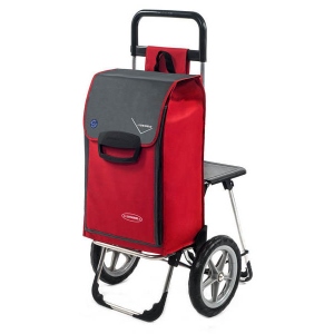 Сумка дорожня Aurora візок Relax 65 Red / Grey (927142)