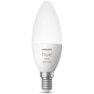 Розумна лампа Philips Hue E14 5.3W(40Вт) 2000K-6500K RGB ZigBee (929002294204)
