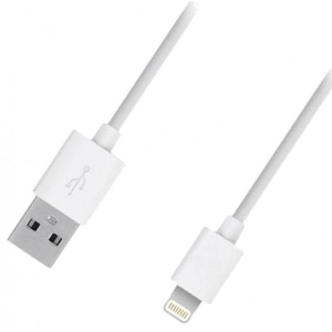 Кабель синхронізації даних DENGOS USB-Apple iPhone 5, Ipad mini, 1m White (CBL-001)