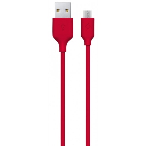 Кабель Ttec USB-мicroUSB 1.2m Red (2DK7530K)