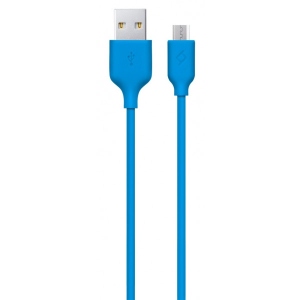 Кабель Ttec USB-мicroUSB 1.2m Blue (2DK7530M)