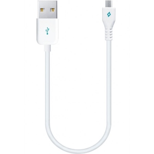 Кабель синхронізації даних Ttec USB мicro USB (M/M), Mini, 0.3m White (2DK7513B)