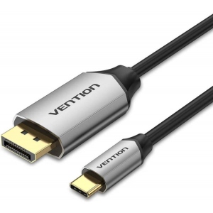 Кабель синхронізації даних Vention USB 3.1 Type-C M - DisplayPort M, 1.5m v.1.2 4K60Hz (CGZBG)