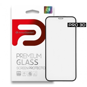 Захисне скло для смартфону Armorstandart Pro for Apple iPhone 12 Pro Max Black 0.33mm 3D (ARM57356) замовити в Україні