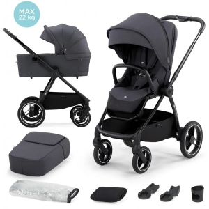 Коляска універсальна 2 в 1 Kinderkraft Nea Deep Grey (KSNEA000DGR2000)