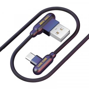Кабель синхронізації даних Luxe Cube Game USB-microUSB, 1м, чорний (8886668686143)