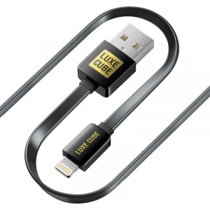 Кабель синхронізації даних Luxe Cube Flat USB-USB Type C 1 m Black (8886668688895)