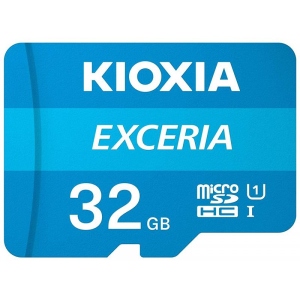 Карта пам'яті Kioxia MicroSDHC 32GB UHS-I Class 10 Exceria R100MB/s (LMEX1L032GG2) + SD-адаптер