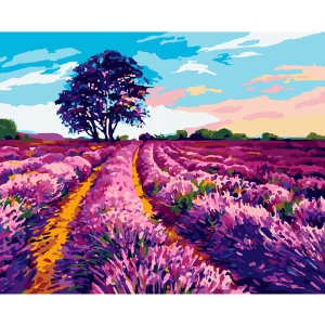 Картина за номерами Santi Лавандове поле 40x50 см (954513)
