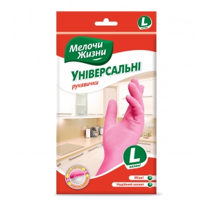 Рукавички латексні MZ неопудрені з бавовн.напилен. L, 3136CD, 1 пара офіційний магазин