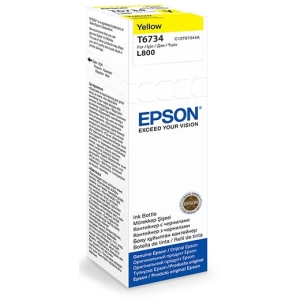 Чорнила для заправки картриджа Epson C13T67344A L800 yellow