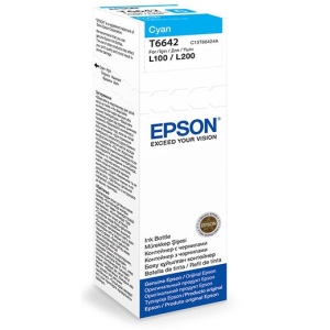 Чорнила для заправки картриджа Epson L100 Cyan 70 мл C13T66424A