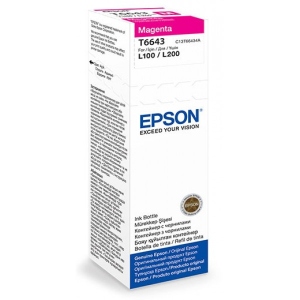 Чорнила для заправки картриджа Epson L100 Magenta 70 мл C13T66434A