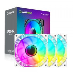 Корпусний вентилятор Gamemax KF300R WH