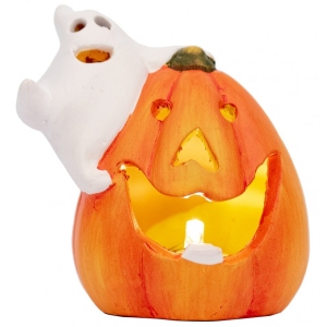 Декор Halloween YES! Fun Pumpkin and ghost 8 см LED (974190)