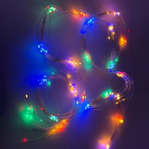 Гірлянда фігурна Novogod'ko "Кінський хвіст", мідний, 220 LED, багатокол. 2,2м, стат. (974227)